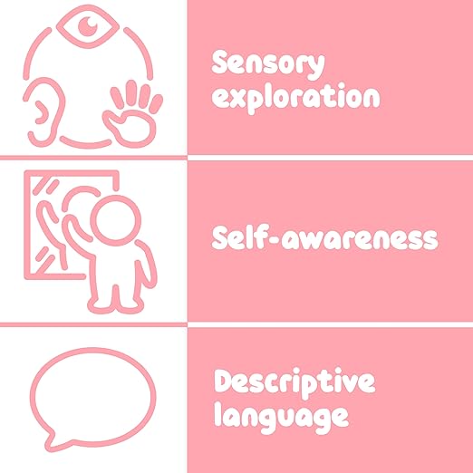 Spark & Wow Sensory Wall Toddler Mirror | Large | 4 Bubbles | for Ages 6m+ | Easy-to-Clean Acrylic | Stimulate Cognitive Development