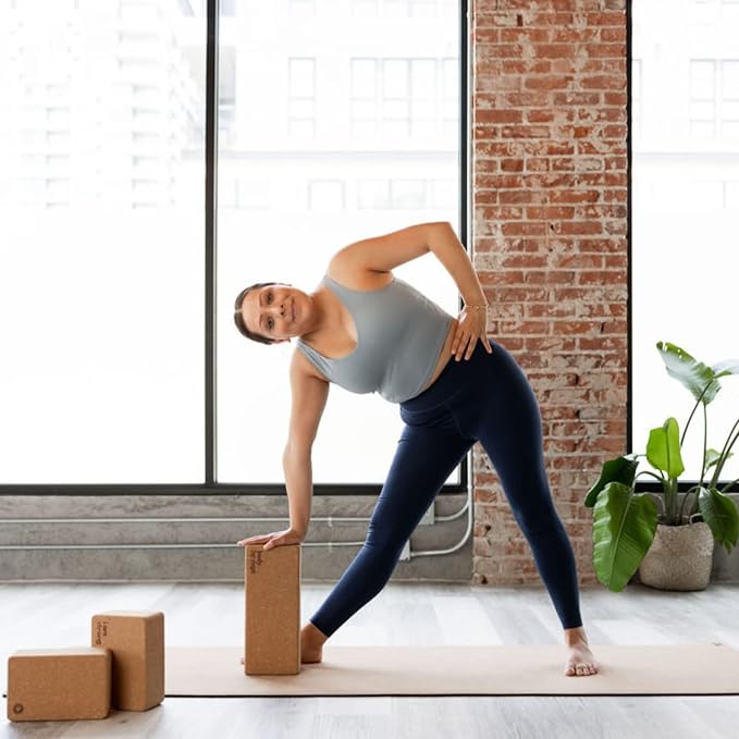 Freedom Block – World’s Tallest Cork Yoga Block (14” x 6” x 4”) | Extra Large Yoga Block for Better Support, Balance & Flexibility | Raises the Floor for Safer, More Accessible Yoga | Body By Yoga
