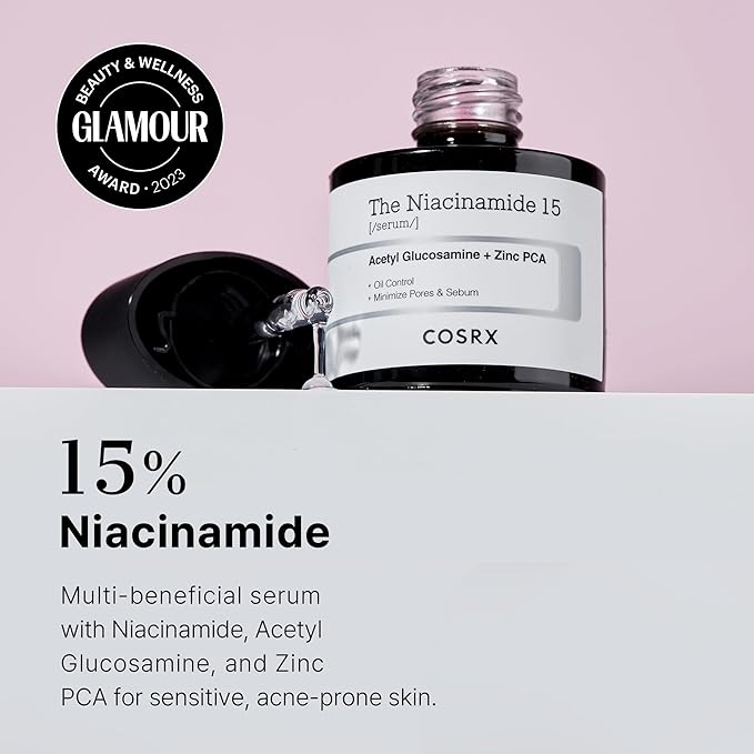 COSRX Skin Repair Set - Niacinamide 15% Serum + Snail Mucin 96% Essence, Hydrating and Pore Minimizer Serum for Glowy Skin