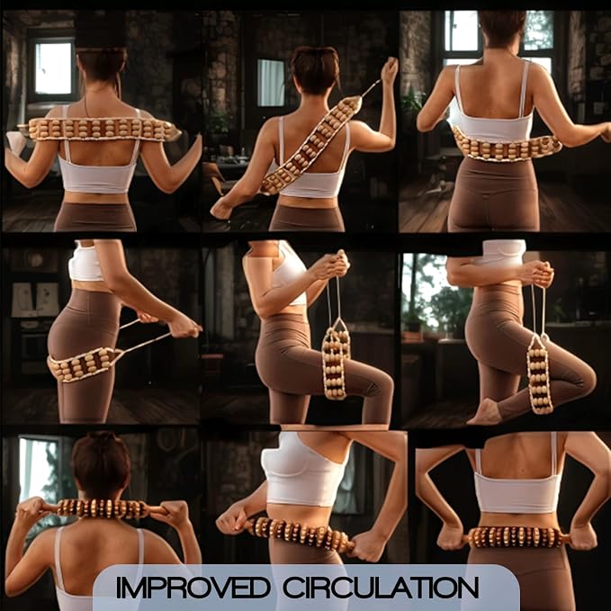 9-in-1 Wood Therapy Massage Tools, Wooden Body Sculpting Tools, Massage Tools for Body Contouring and Shaping, Maderoterapia Kit, Wood Therapy Tools for Body Sculpting