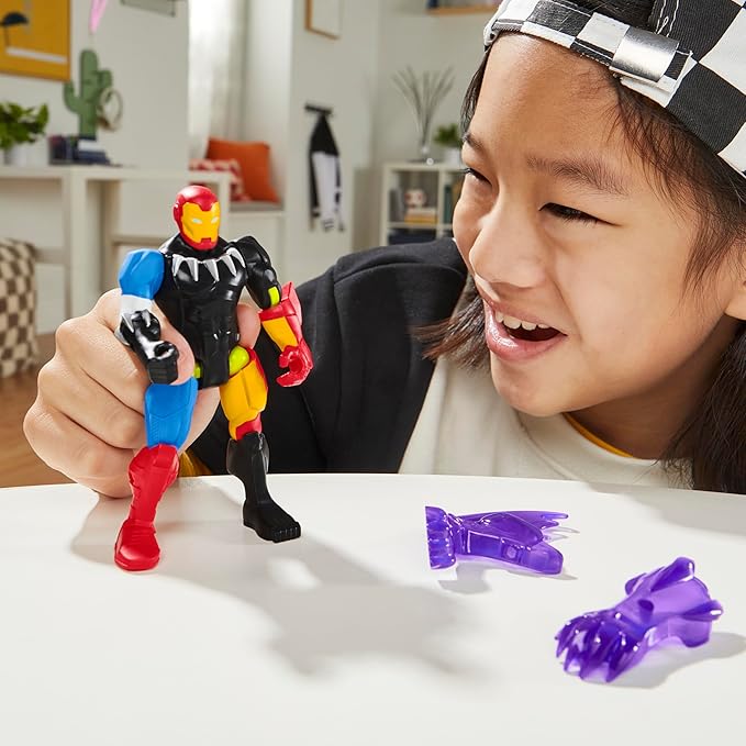 Avengers MixMashers Marvel Iron Man Custom Avengers Mix-and-Match Action Figure & Accessories, 5-Inch-Scale (12 cm) Super Hero Toys for Kids Ages 4+