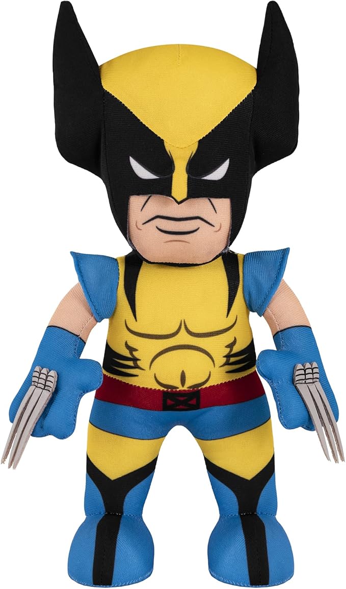 Bleacher Creatures Marvel Wolverine 10" Plush Figure - A Superhero for Play and Display