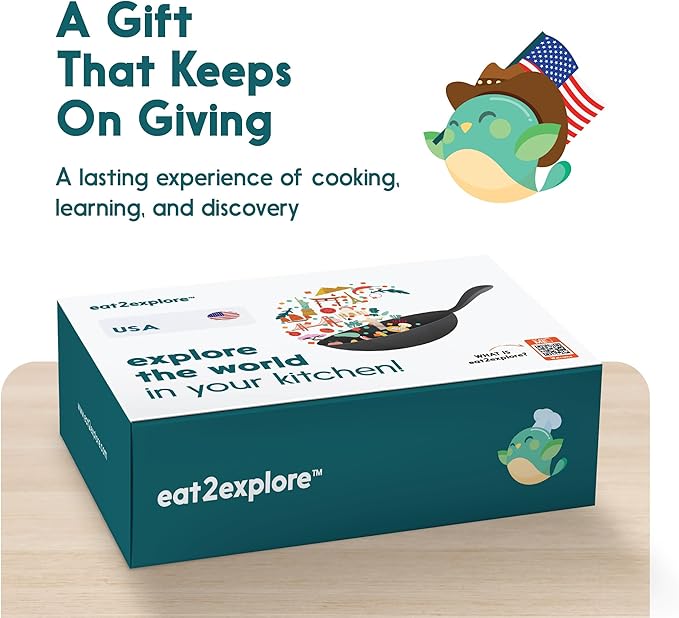 Cooking Kits for Kids - Interactive & Educational Set with 3 Recipe Cards, Key Ingredients & Cooking Tools - Ideal Idea for Kids who Love to Create Meals (USA Edition)