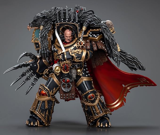 JOYTOY Warhammer 40K 1/18 Action Figures, Sons of Horus Warmaster Horus Primarch of The XVlth Legion Perfect for Collectors & Decor, Ideal Gift for Birthdays, Christmas, Character Figure - JT9787