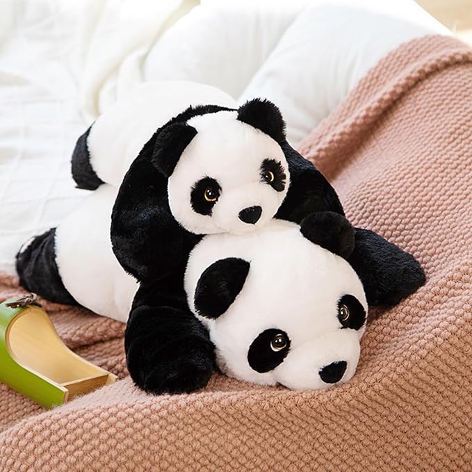 Panda Weighted Stuffed Animals, Panda Stuffed Animal Cute Weighted Plush Animals Hugging Pillow Toy for Boys Girls Valentine Christmas, 15.3 inch