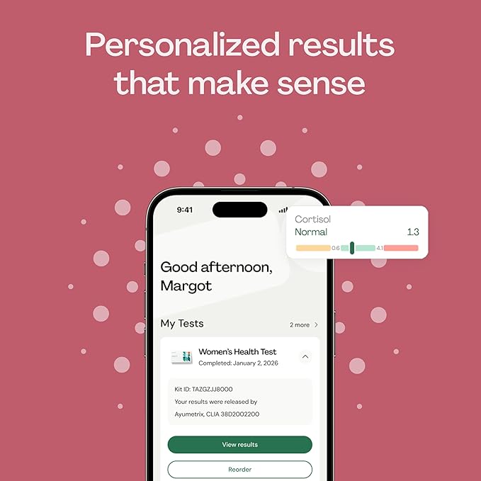 Everlywell at-Home Women's Health Test, Measures Biomarkers for Hormonal Imbalances in Women for Accurate Results from CLIA-Certified Labs Within Days, Ages 18 Plus