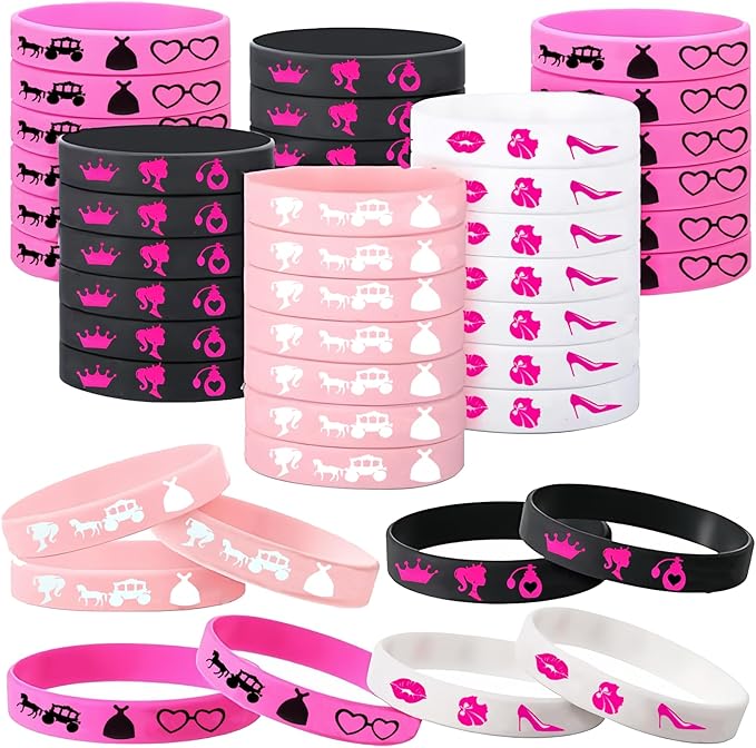 122 Pcs Pink Party Favors Pink Toy Gift Goodie Bag Stuffer Filler Makeup Party Decorations,Princess Theme Birthday Party Favors Decorations. ﻿