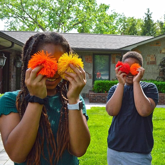 Koosh Original Classic - 3 inch Classic & Retro Toys for Ages 3 to 11, Red, Orange, Yellow, Green, Blue, Purple
