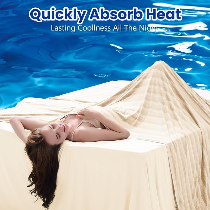 Cooling Blanket Queen Size, 90"x90" Cooling Throw Bed Blankets for Hot Sleepers and Night Sweats, Arc-Chill Q-max>0.4 Light Weighted, Cold Breathable Summer Cool Blankets for Hot Weather
