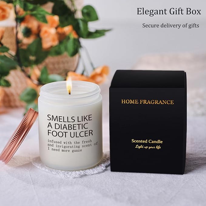 Best Nurses Doctors Gifts for Women, Funny Nurse Doctor Appreciation Christmas Birthday Graduation Retirement Gifts - National Nurses Week Work Candle