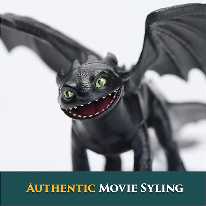 DreamWorks Dragons, How to Train Your Dragon, Toothless 9” Action Figure, Kids Toys for Ages 4 and up