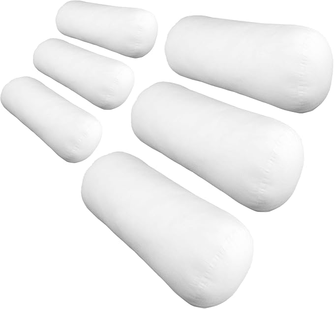Hometex Canada Bolster Insert 6" x 17" Polyester Filled Standard Cover (6 Pack)