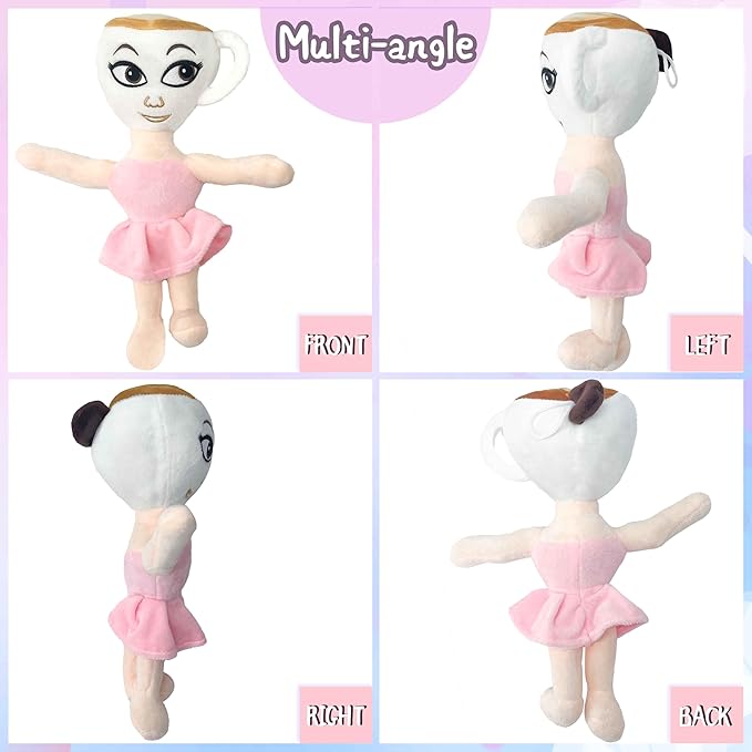 Italian Brainrot Ballerina Cappuccino Plush Rot Toy 2025 New Ai Crafted Stuffed Animal plushies Inspired plushies Toy Figures Plush Keychain Birthday Decora