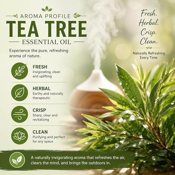 GreenHealth Tea Tree Essential Oil 15 ml - 100% Pure Essential Oil