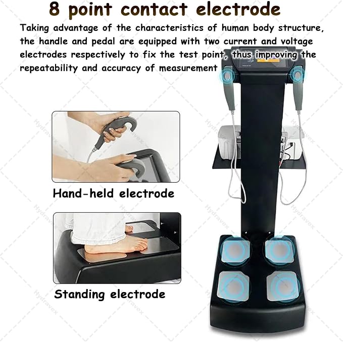 Digital Body Composition Analyzer with Printer, HD Touch Ultrasonic Balance for BMI Measurement in Pharmacy and Hospital Settings