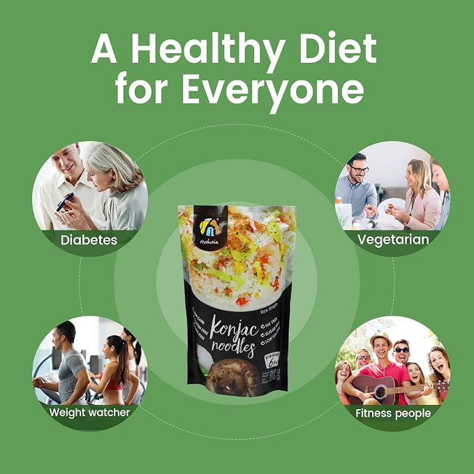 Hethstia Shirataki Rice, Konjac Rice Alternative, 6 Pack Low Carb Keto Rice | Gluten Free, Vegan, Sugar Free, 0 Fat, Low Calorie, Ready Meal Solution, Healthy Grain Free Option, Convenient Pantry Food