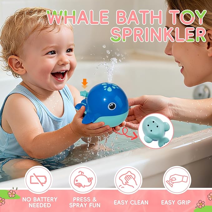 Toddler Bath Toys for Kids Ages 1-3, 17PCS Easy Clean & Colorful Mold Free Bath Toys for Babies 6-12 Months with Educational Stacking Cups Fun Bathtub Pool Water Toys for Toddler 2-4