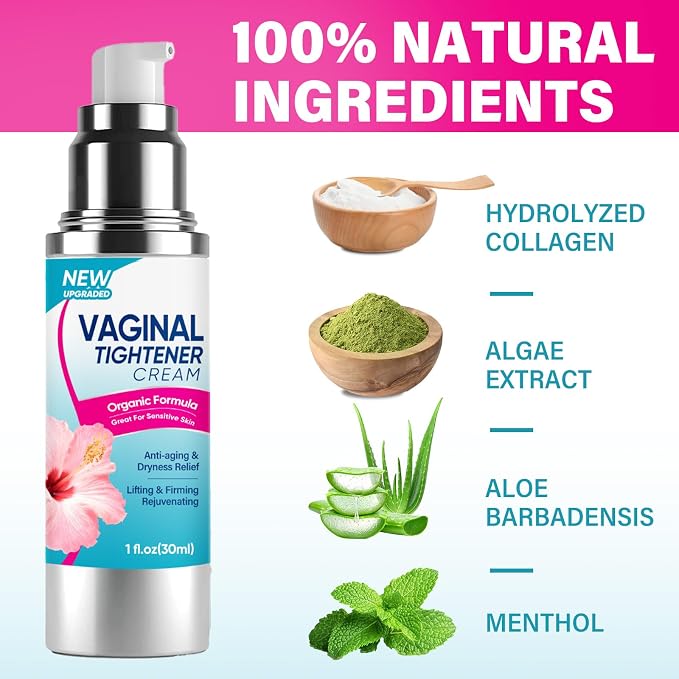Vaginal Tightening Cream, tightening Cream for vag, Narrows Vaginal Walls Improves Vagina Health, Enhances Intimate Sensitivity Restoring Self-Confidence