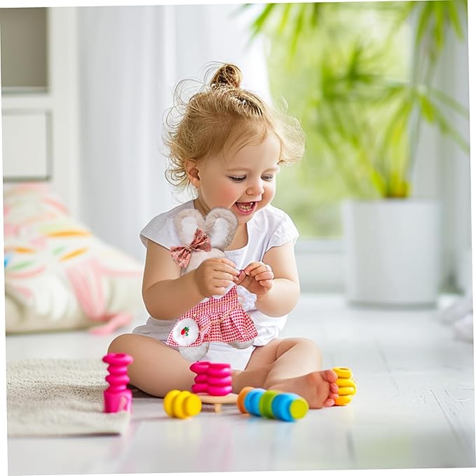 4 Set Clothes for Stuffed Animals Plush Stuffed Animal Clothes for Duck with Headbands, Skirts, Sweaters and Bags DIY Animal Accessories for Kids to Improve Hands-On Skills