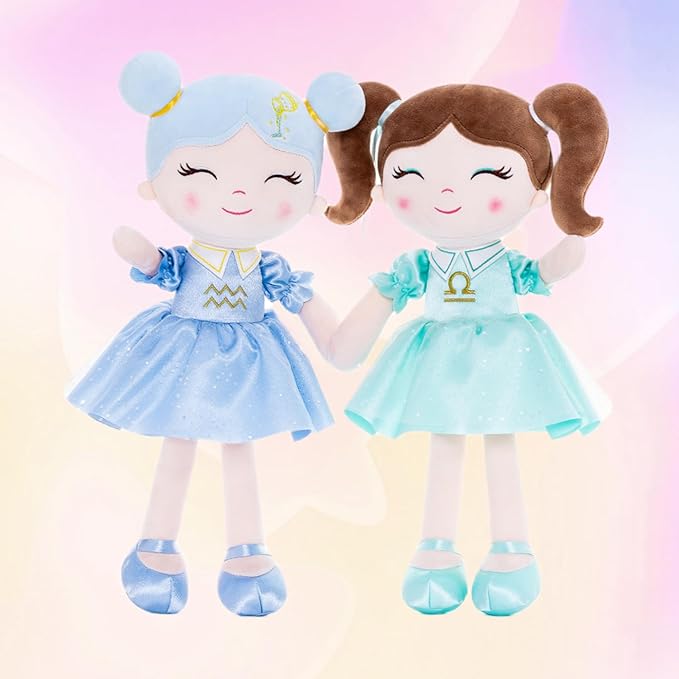 Baby Girl Gifts Plush Dolls Constellations Zodiac Doll Birthday Gift 17 inches Aquari