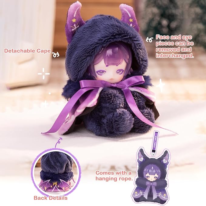 BEEMAI Antu Cute Petite Series Plush Blind Box 6PCs (Set of 6 No Repeat) Cute Figures Collectible Toys Birthday Gifts