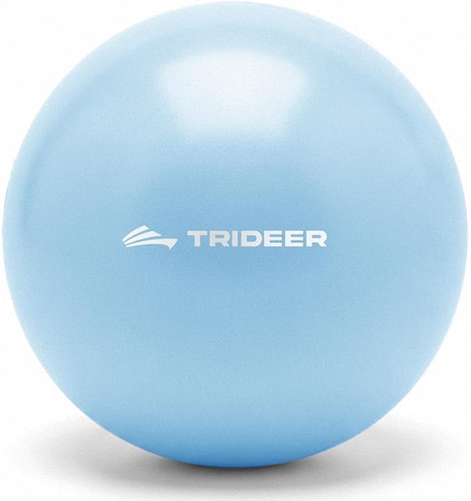 Trideer 9-Inch Pilates Ball, Small Exercise Ball for Yoga, Core Training, Physical Therapy, Balance, Stability and Stretching Pilates Equipment with Inflation Straw