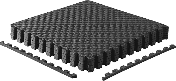 CAP Puzzle Exercise Mats | 1/2” Thick EVA Interlocking Foam Tiles for Home Gym Flooring | Multiple Options