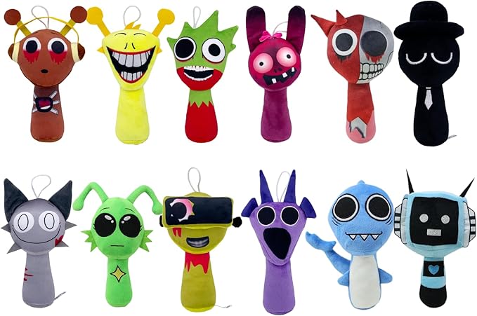 Super JAKES Game Plush Toys,Soft Stuffed Animal Pillow Figure Doll Christmas Birthday Gifts for Adult Kids (12PCS-B)