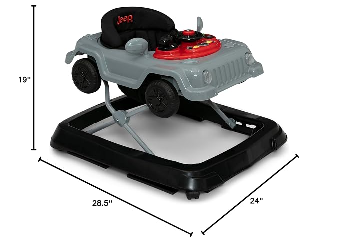 Jeep Wrangler Activity Walker by Delta Children, Grey