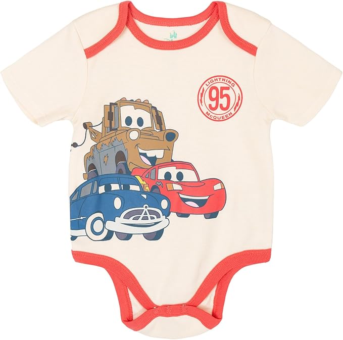 Disney Baby 5 Pack Bodysuits Newborn to Infant Sizes (Newborn - 24 Months)