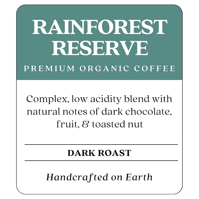Copper Moon Single Serve Coffee Pods for Keurig K-Cup Brewers, Dark Roast, Rainforest Reserve Blend, 72 Count