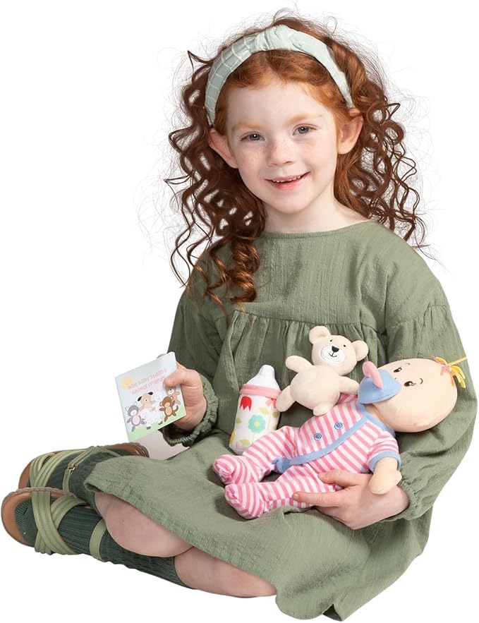 Manhattan Toy Wee Baby Stella Sleepy Time Scents Soft Doll Set, 12",Peach