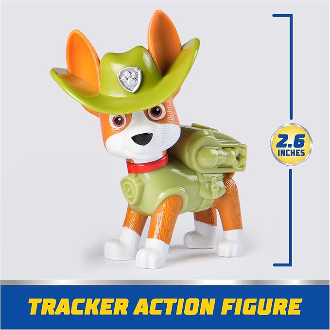 Paw Patrol, Tracker’s Jungle Rescue Vehicle, Toy Truck with Collectible Action Figure, Sustainably Minded Kids Toys for Boys & Girls Ages 3 and Up