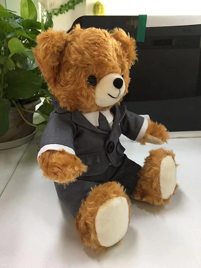 8" Plush Bear Dressing Suit Teddy Bear for Birthday