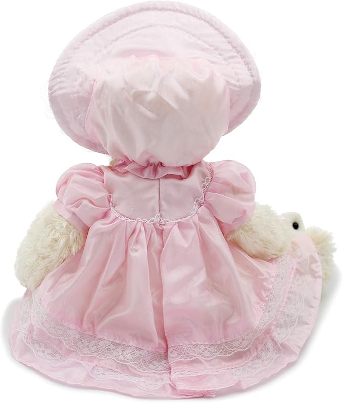 Oitscute Small Baby Teddy Bear with Cloth Cute Stuffed Animal Soft Plush Toy 10" (Pink Sleepwear)