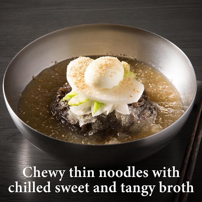 Wang Korean Cold Noodle Hamheung Mul Naengmyeon, Sweet and Tangy, 4 Servings