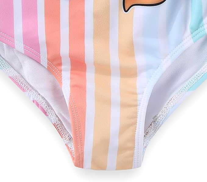 Paw Patrol Nickelodeon Girls UPF 50+ One Piece Bathing Suit for Toddler and Big Kids