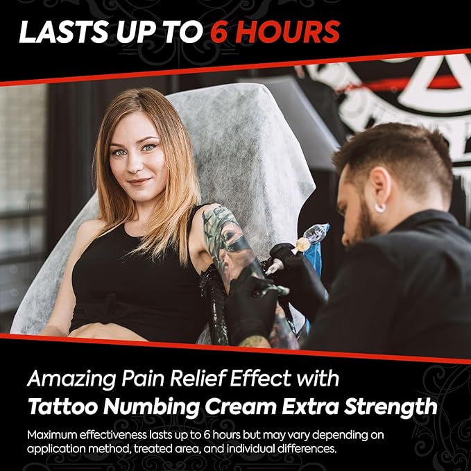 Numbing Cream Extra Strength: Long Lasting & Fast-Absorbing with Arnica and Emu Oil— Non-Greasy 50 mL 2 Bottles