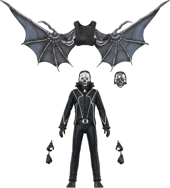 Super7 ULTIMATES! Ghost Papa V Perpetua (Bat Wings) - 7" Ghost Action Figure with Accessories - Heavy Metal Collectibles and Retro Toys