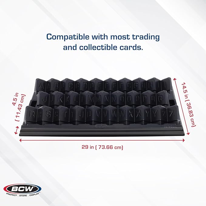 BCW SafeSort Card Sorting Tray – Organizer for Baseball, Trading, TCG, Deck, Game, and Collection Display