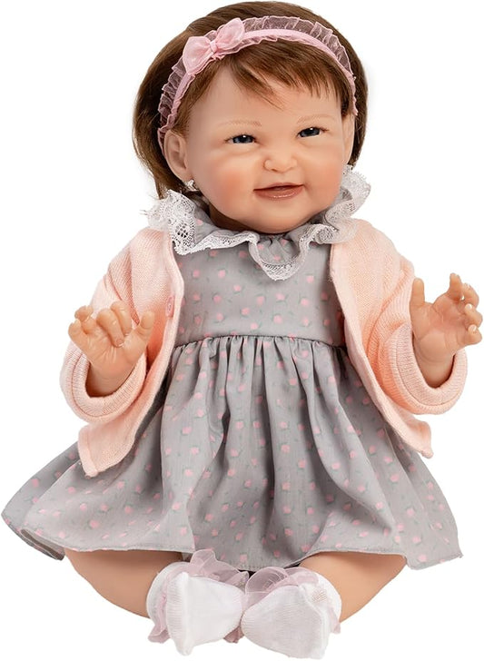 Paradise Galleries 19 Inch Realistic Reborn Toddler Baby Girl Doll with Pink Dainty Rose Buds Outfit and Accessories Giftable Set – Sweetie Pie