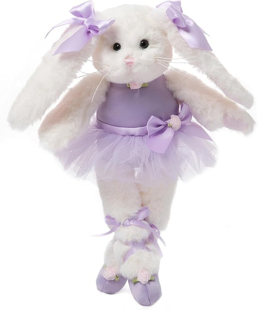 Bearington Collection Ballerina Stuffed Animal - Ballet Doll - Dance Recital Gifts for Girls - Bunny Twirlina - 12"
