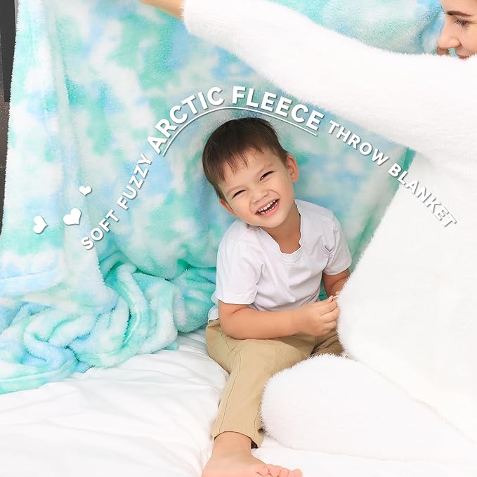 MUGD Soft Blankets Fuzzy Twin Bed Fleece Blanket Kids Warm Throw Blanket for Bed