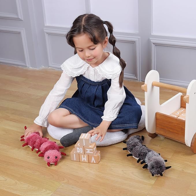Apricot Lamb Toys Insect Plush Devil Centipede Stuffed Animal Soft Cuddly Perfect for Kids