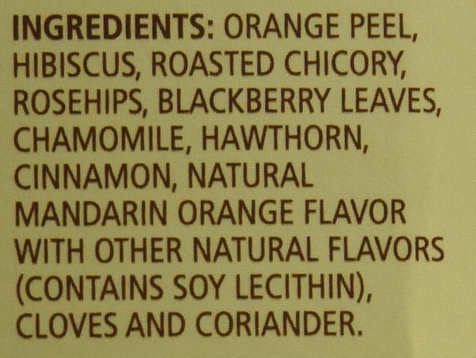 Celestial Seasonings Mandarin Orange Spice Herbal Tea 25 Tea Bags