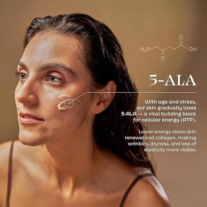 Under Eye Cream - Hydrating Eye Moisturizer with 5-ALA, Ceramides & Peptides for Dark Circles, Puffiness, Fine Lines - Fast-Absorbing Treatment for Sensitive Skin - Made in Germany
