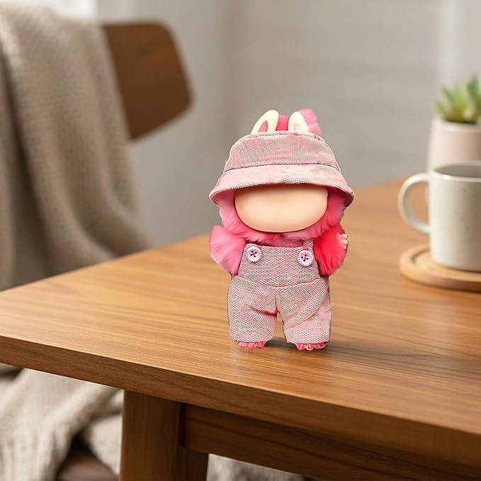 Clothes Fit for 17CM Doll, Fashion Doll Clothes Outfit Set Cute Theme Designer Toys Dress Accessories for Collector Fans Display (VV Pink Denim)