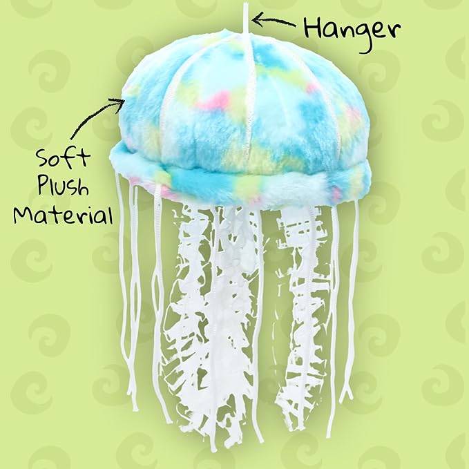 WISHPETS Plush 7" ConfettiSoft Jellyfish (Blue)