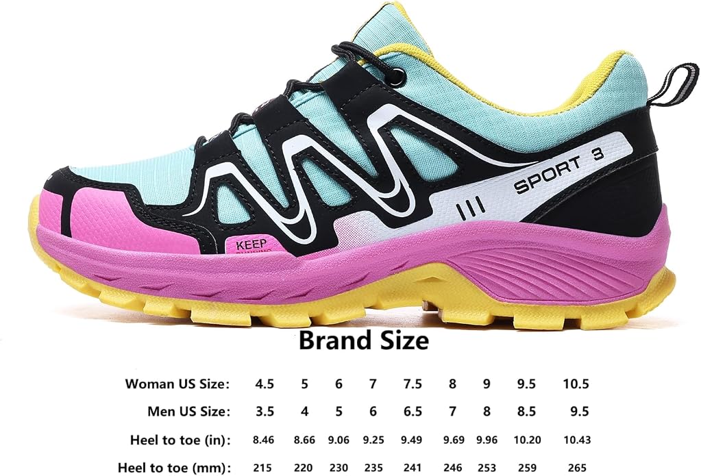 Women Hiking Shoes Casual Non-Slip Lightweight Comfortable Running Fashion Sneakers Walking Trekking Outdoor Shoes