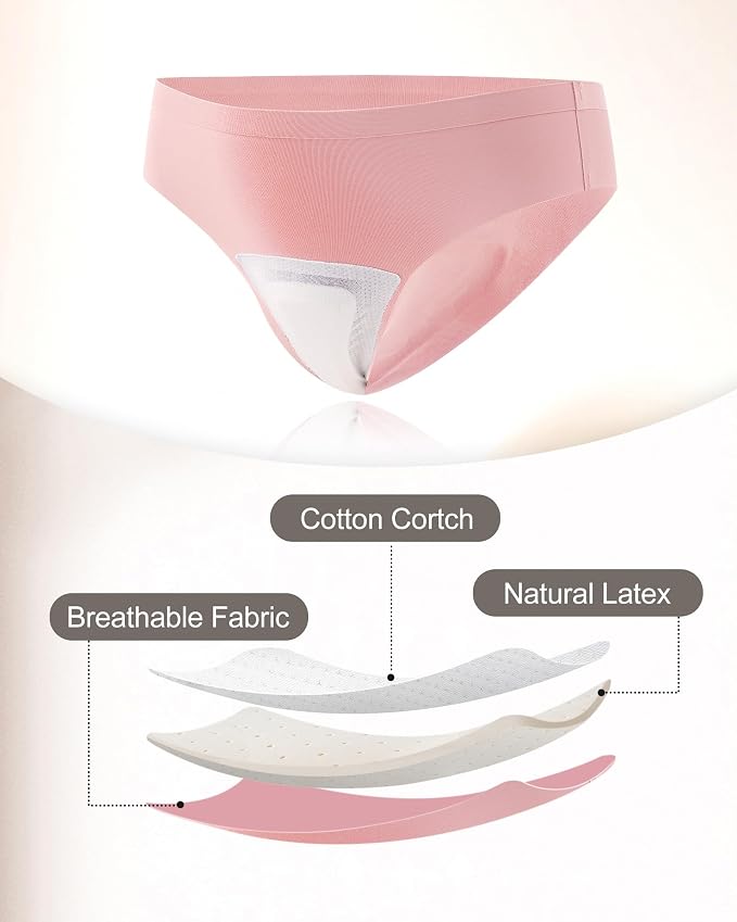 LEVAO Seamless Thongs for Women Invisible Toe Thong No Show Camel Proof Underwear Thong Panty Liners Workout G-Strings